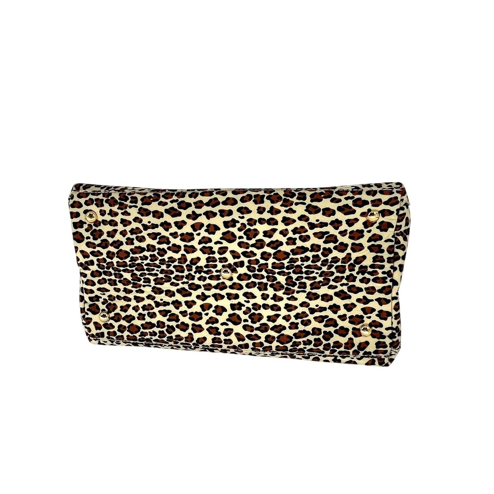 Joan‎ Rivers Leopard Print Large Tote Top Handle Fashion Bag Statement Piece - Picture 3 of 9